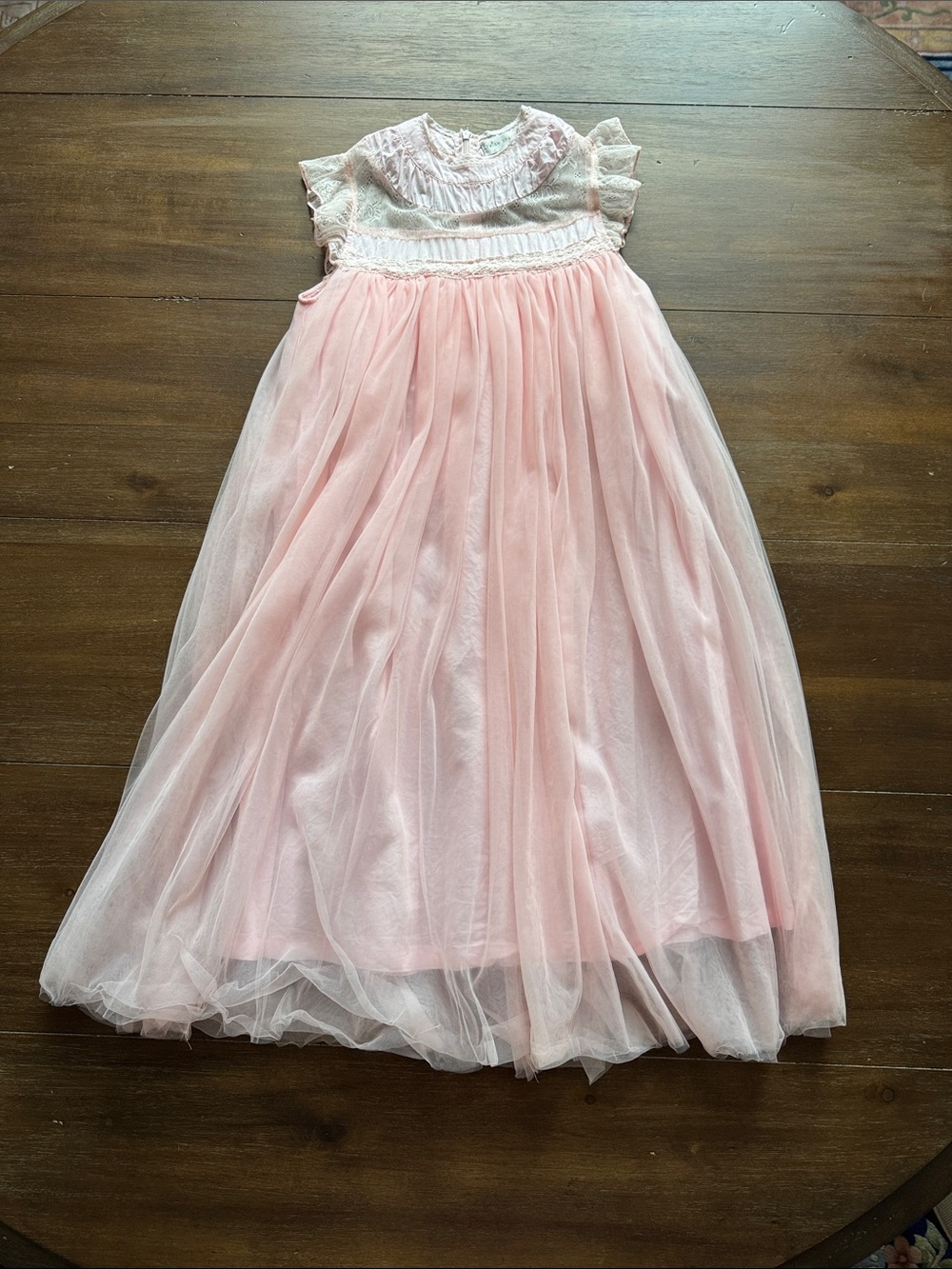 Size 12 Trish Scully Child lace tulle sleeveless dress